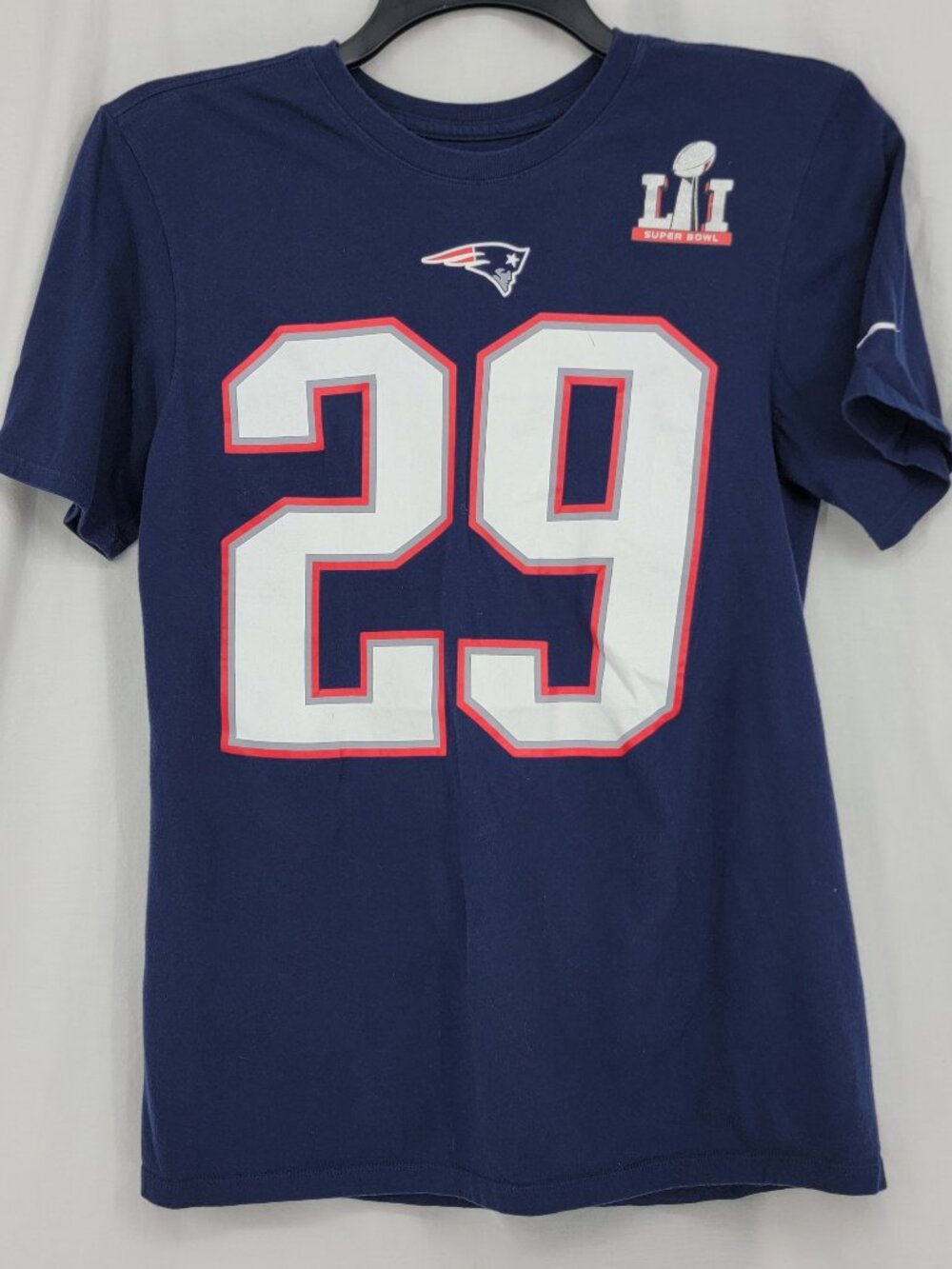The Nike Tee New England Patriots LeGarrette Blount 29 Super Bowl LI Tee Men's M